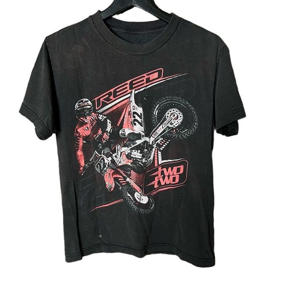 Y2K Reed 22 Motorcross Kids T Shirt Medium - Picture 1 of 2